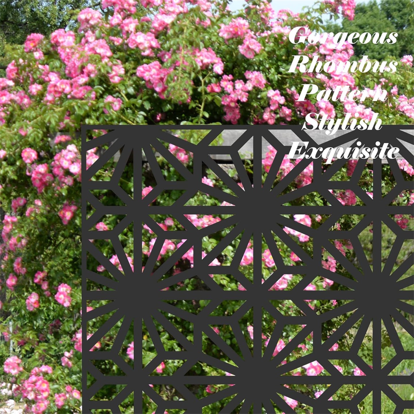 Marites Industrial Sunflower Metal Privacy Screen