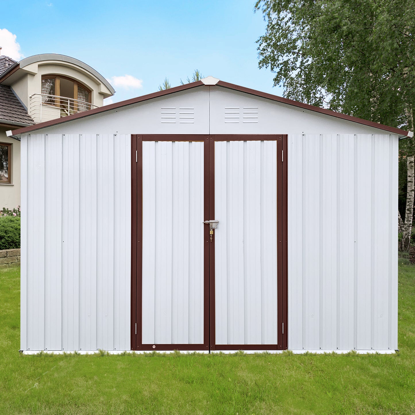 Healdsburg Industrial Metal Outdoor Storage Shed