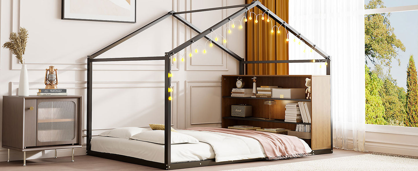 Bartholomew Industrial Metal House Bed Frame