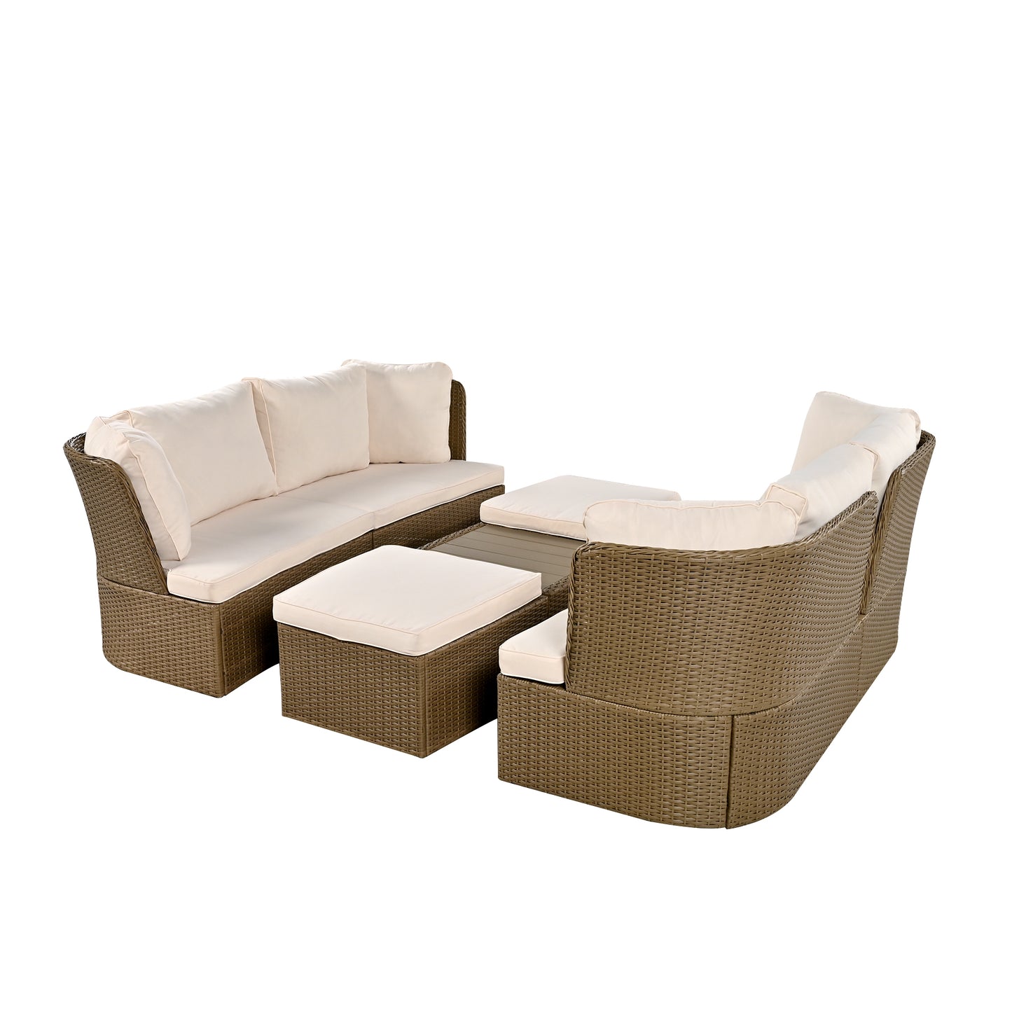 Jiron Contemporary Wicker Patio Set