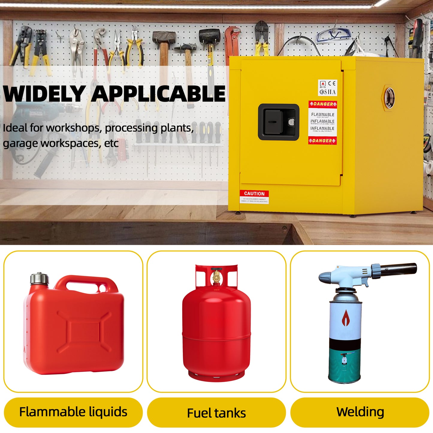 Mission Industrial Flammable Steel Safety Cabinet