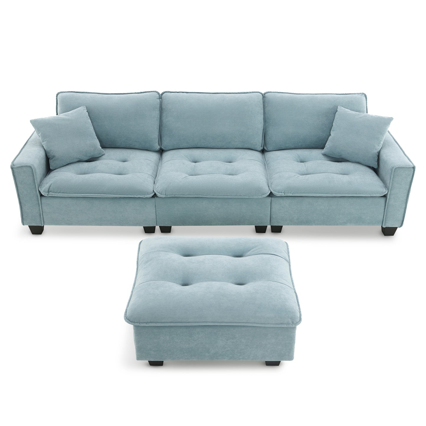 Lula Modern Velvet Convertible Sofa