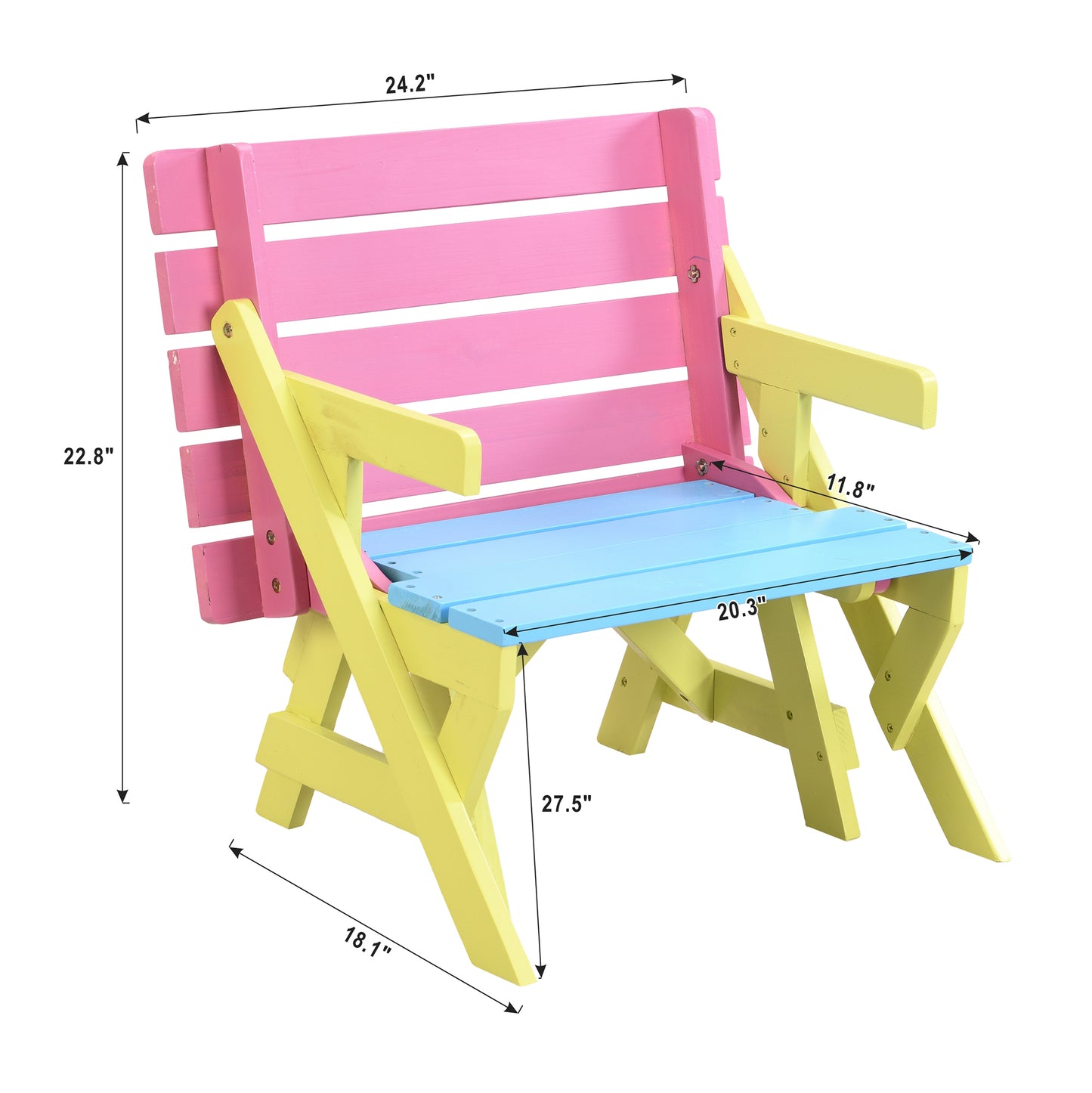 Marcel Craftsman Multifunctional Chair-Table Set