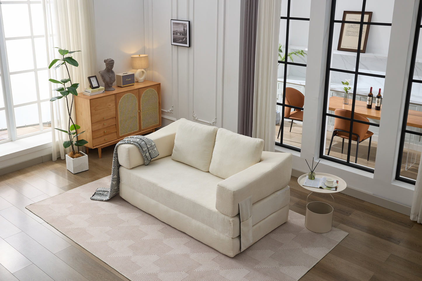 Healdsburg Contemporary Fold-Out Couch Sofa