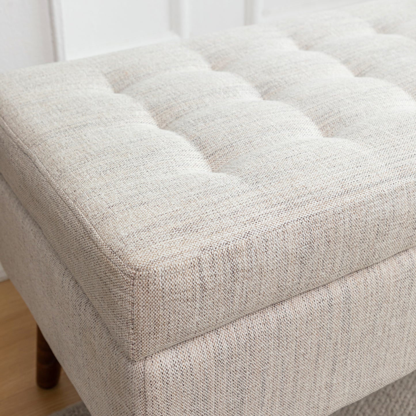 Kingsly Contemporary Upholstered Storage Bench