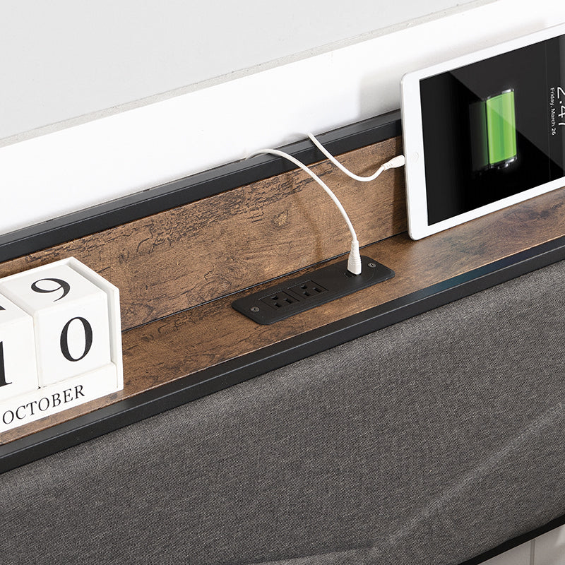 Justo Modern Charging Queen Bed