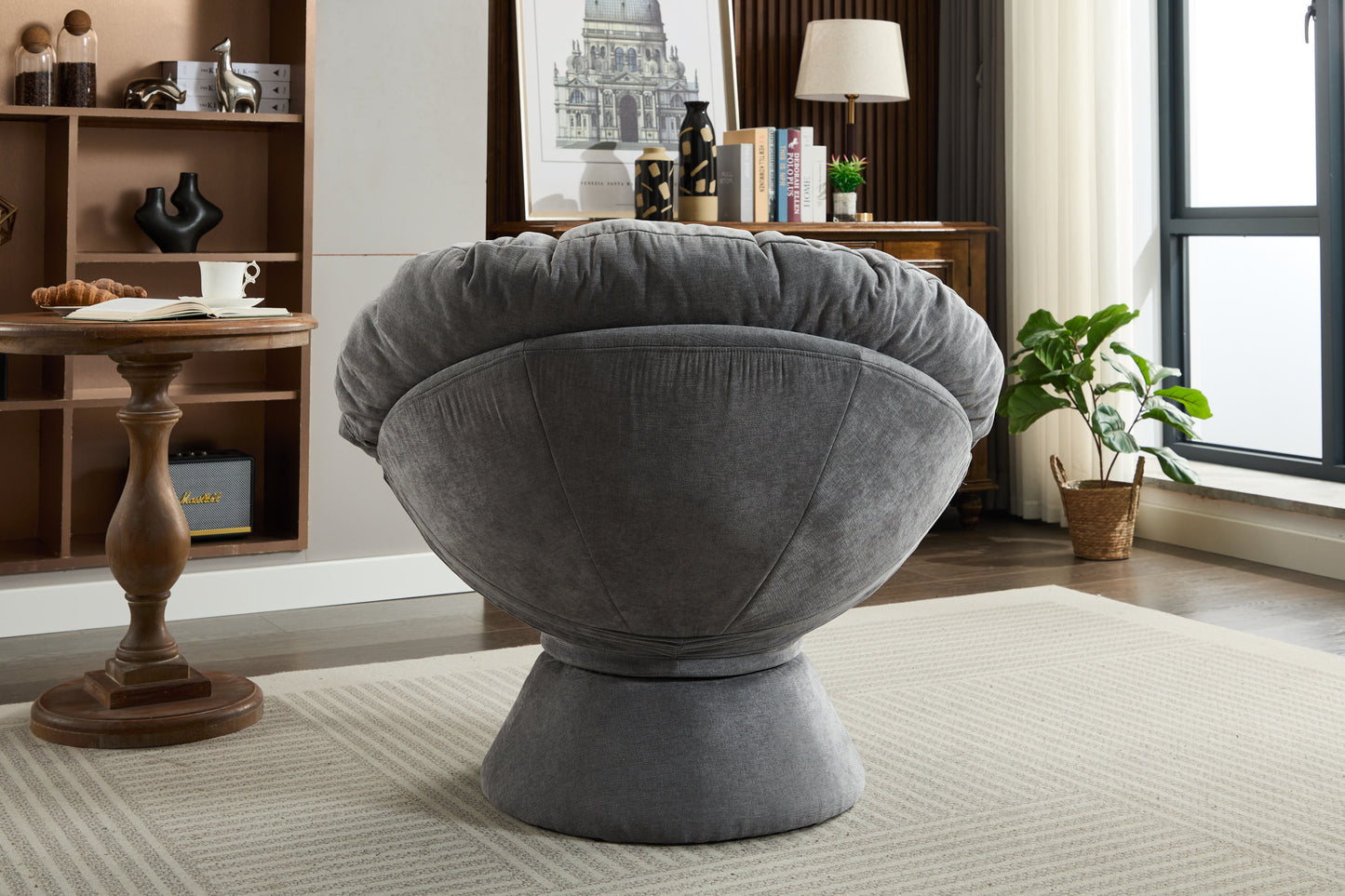 Oakridge Contemporary Velvet Swivel Accent Chair