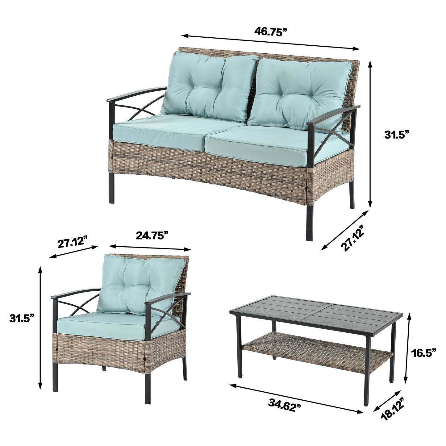 Westport Contemporary Wicker Patio Furniture