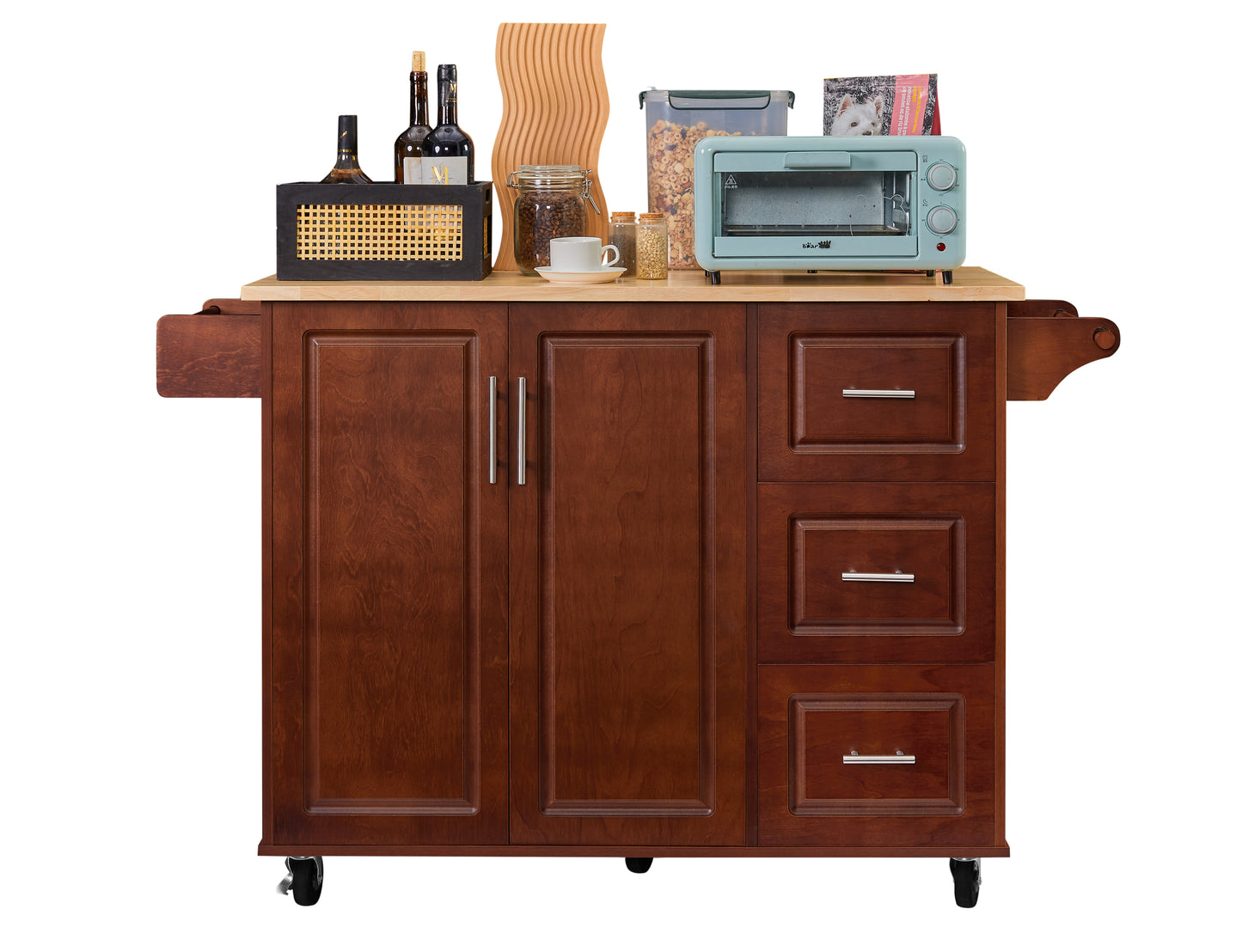 Bartholomew Modern Rolling Barn Dining Island