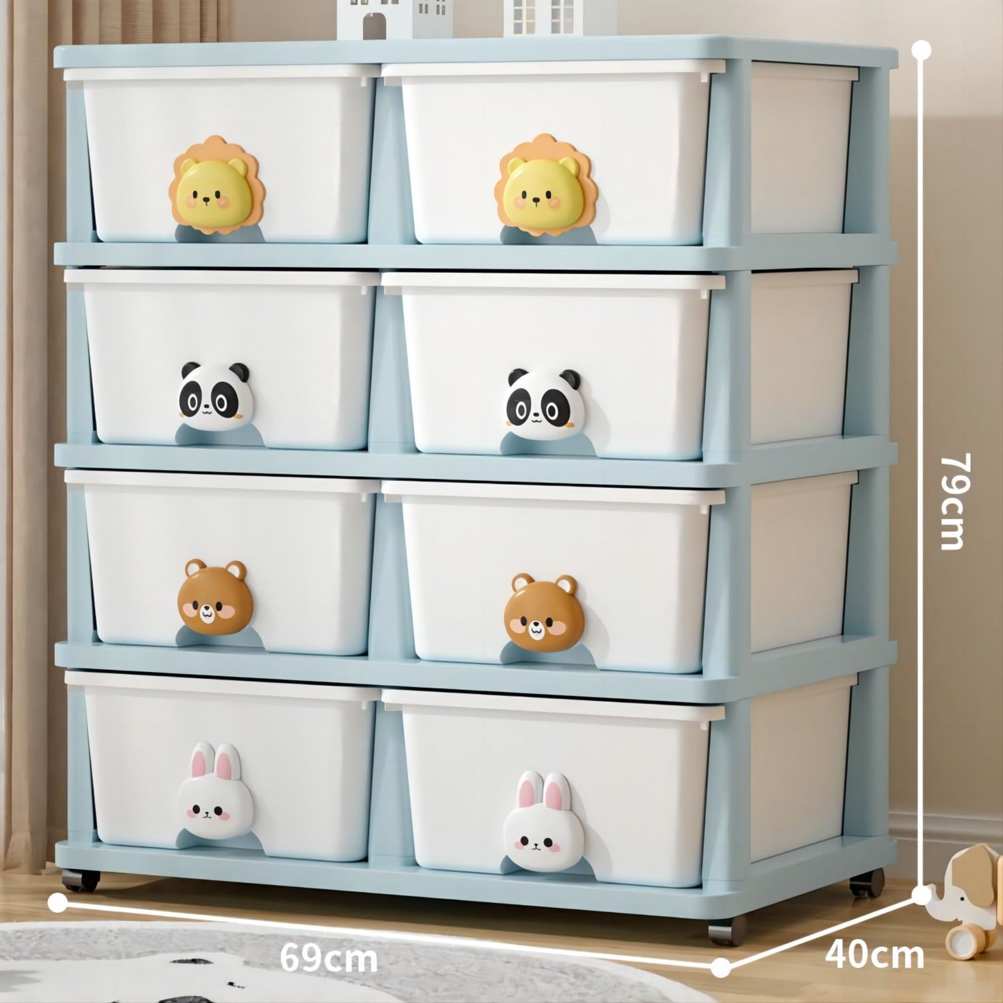 Warmsprings Contemporary Drawer Storage Rack