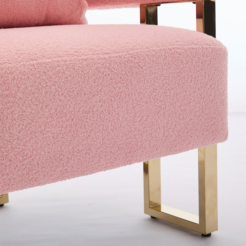 Lazzareschi Mid-Century Teddy Fleece Chair