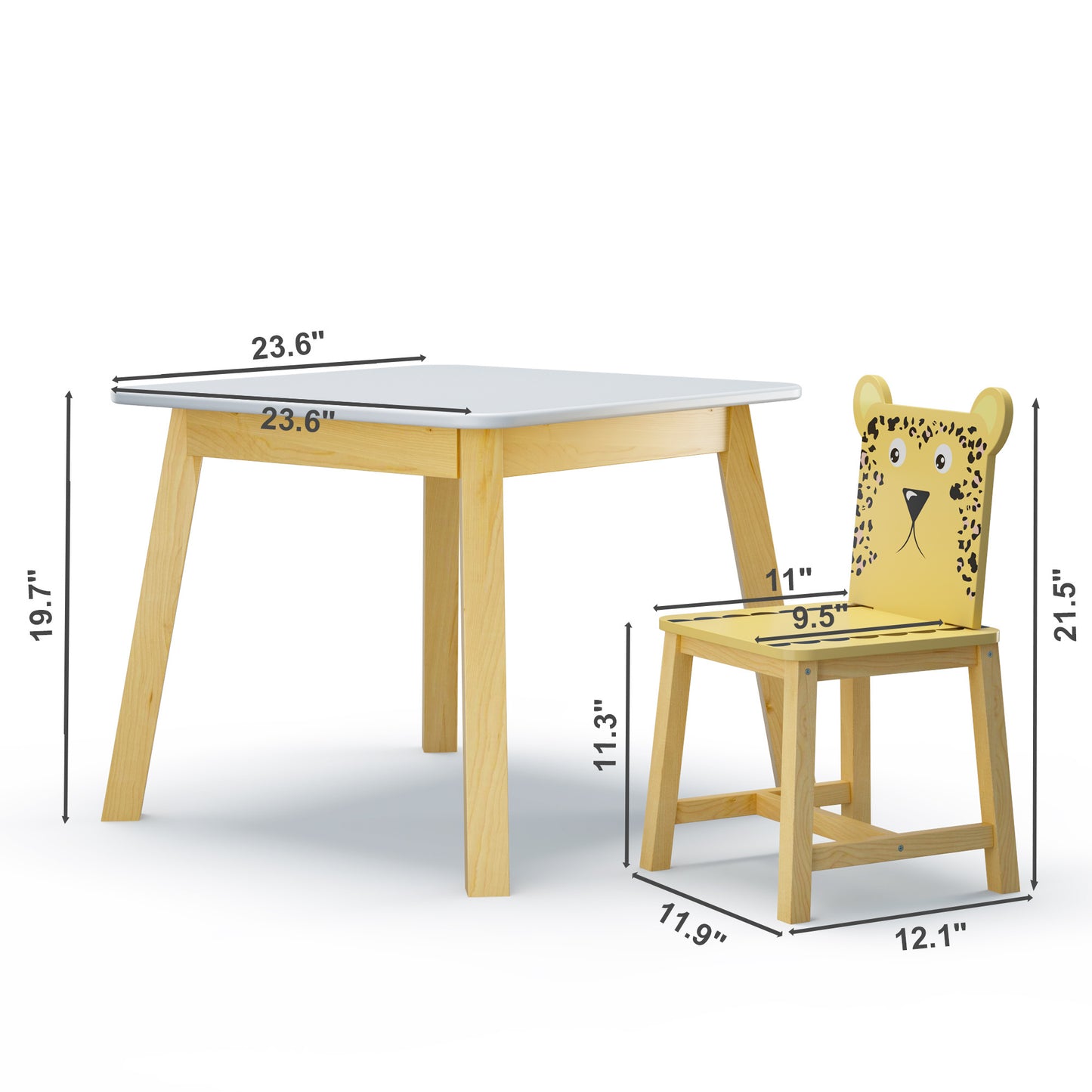 Lula Craftsman Kids Animal Table Set