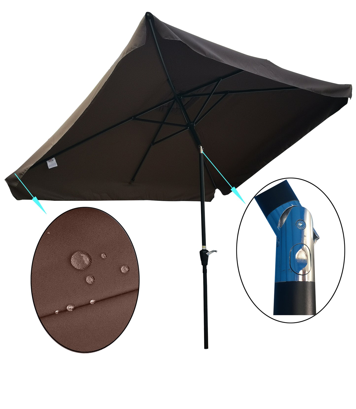 Justo Modern Garden Market Patio Umbrella