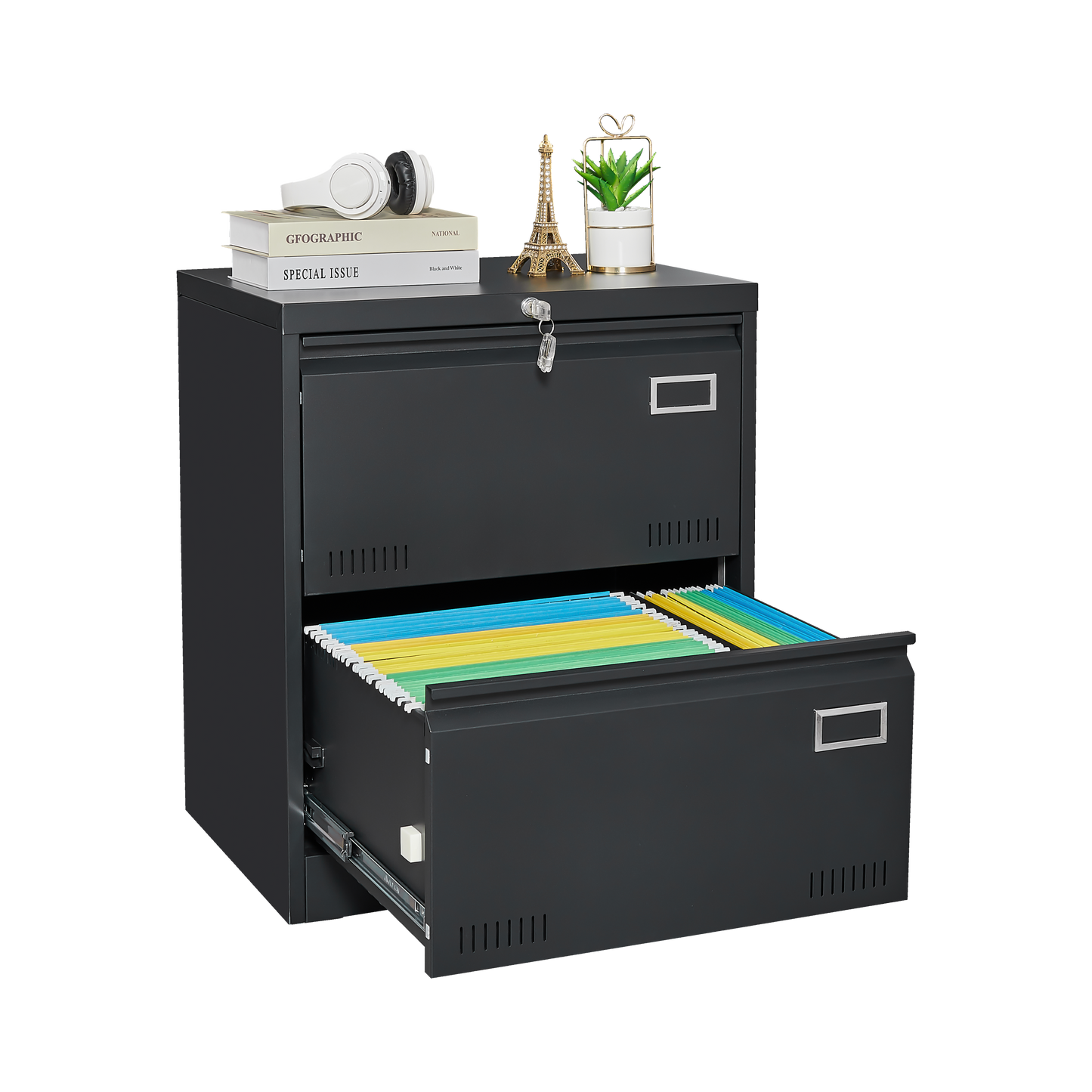 Niles Modern Locking Metal File Cabinet