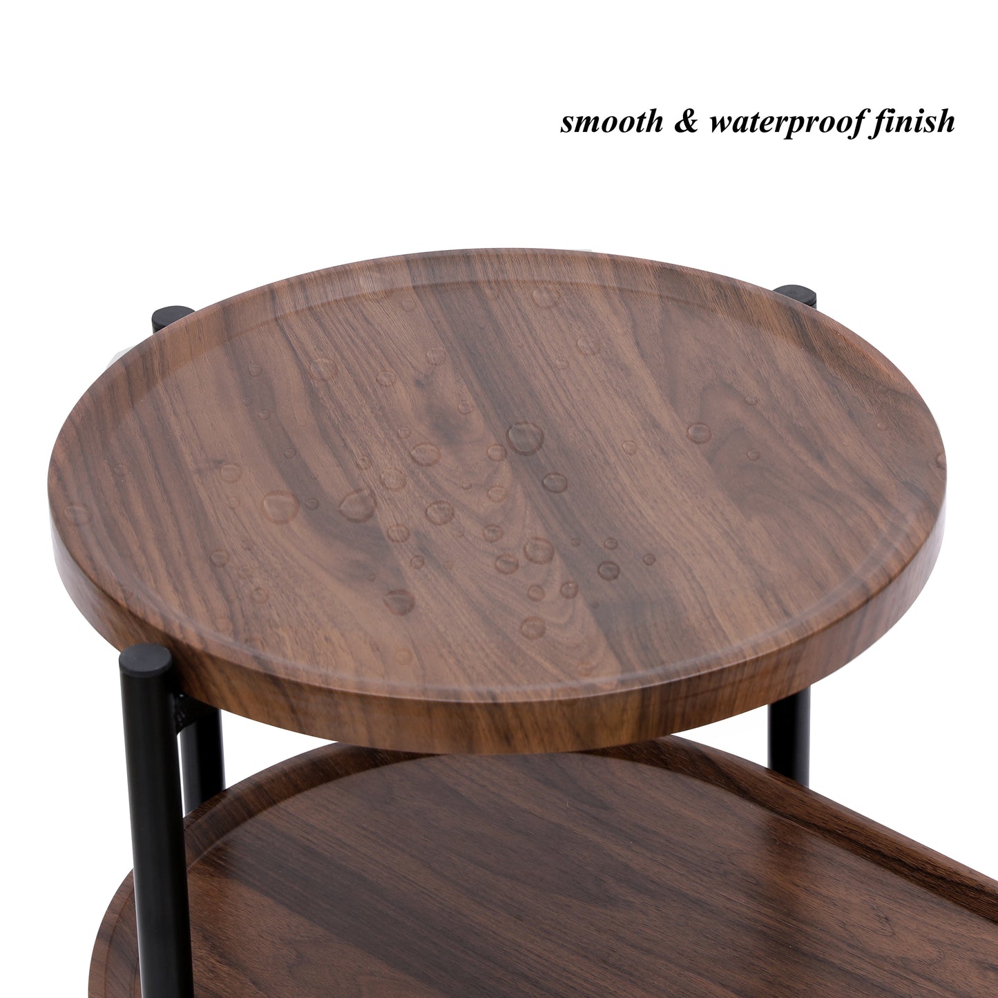 Cleo Mid-Century Walnut Coffee Table