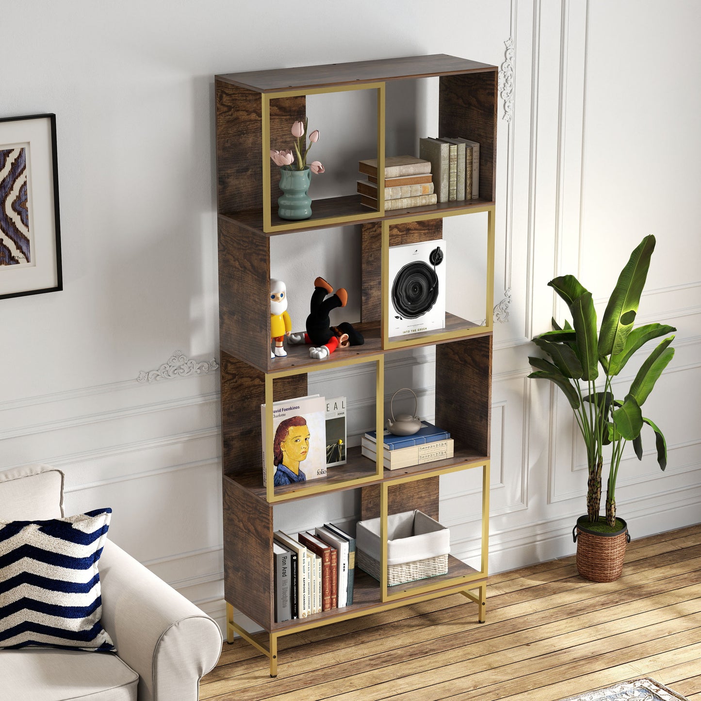 Justo Mid-Century Display Shelf