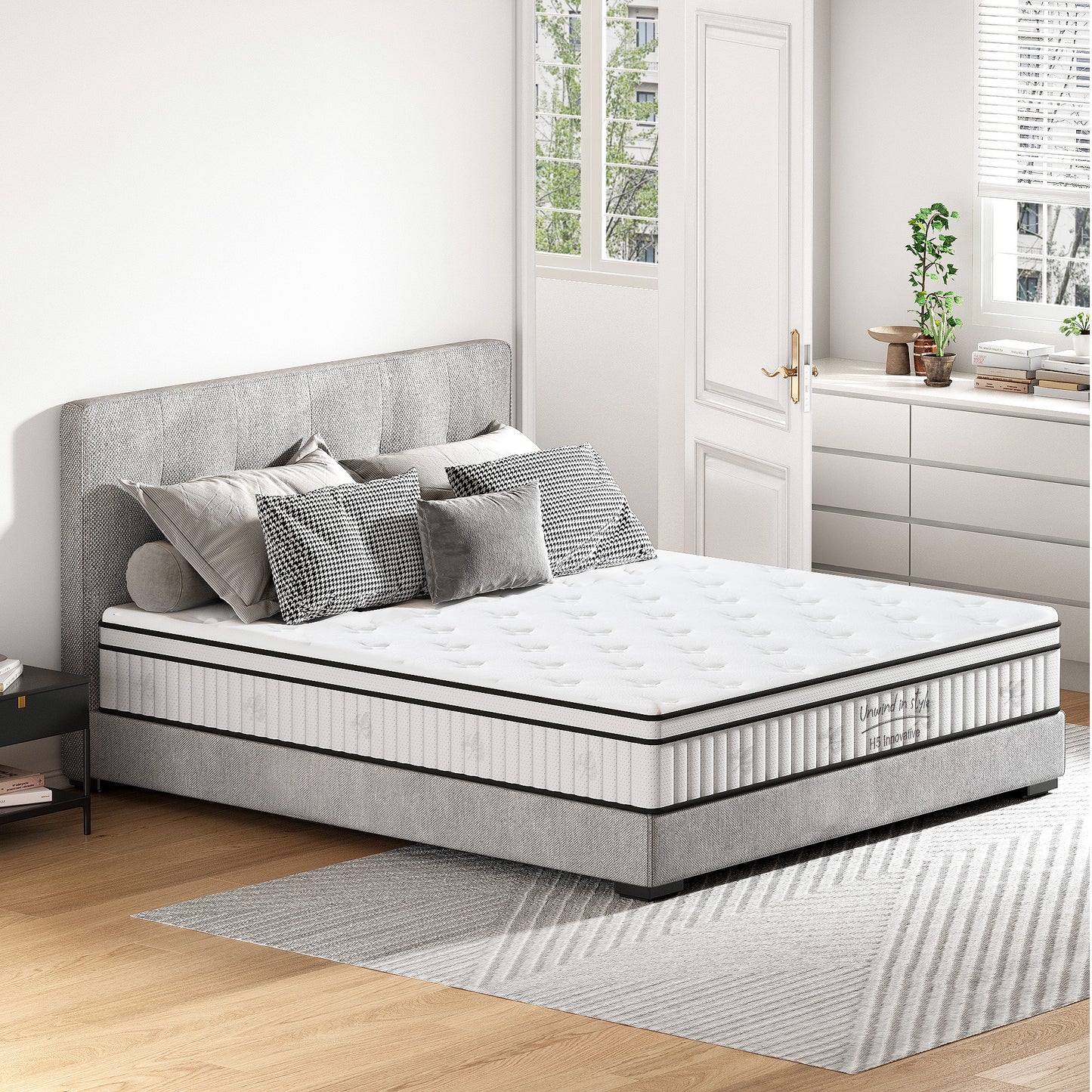 Marcel Modern Queen Mattress with Individually Pocketed Innerspring