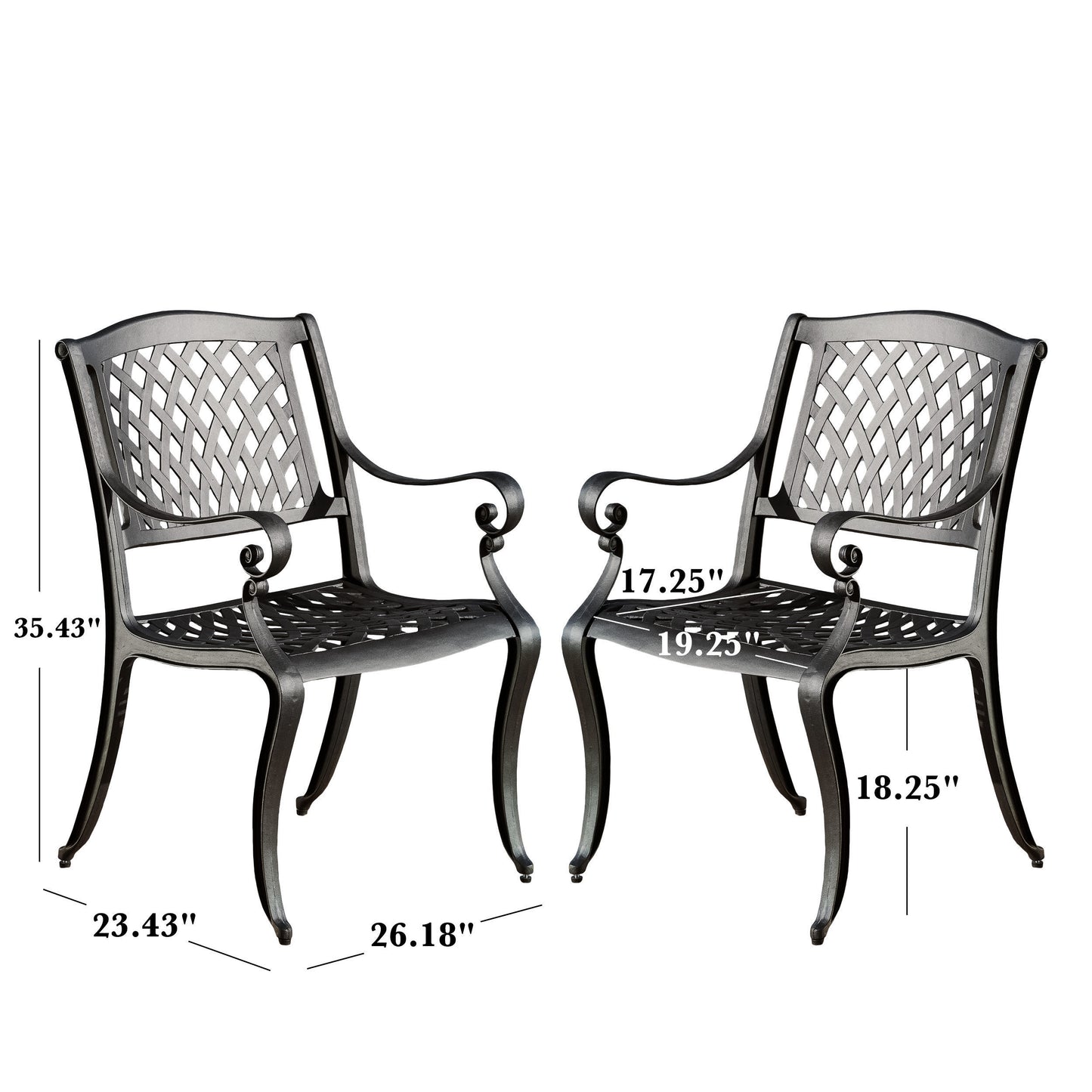 Warmsprings Industrial Mesh Arch Chair