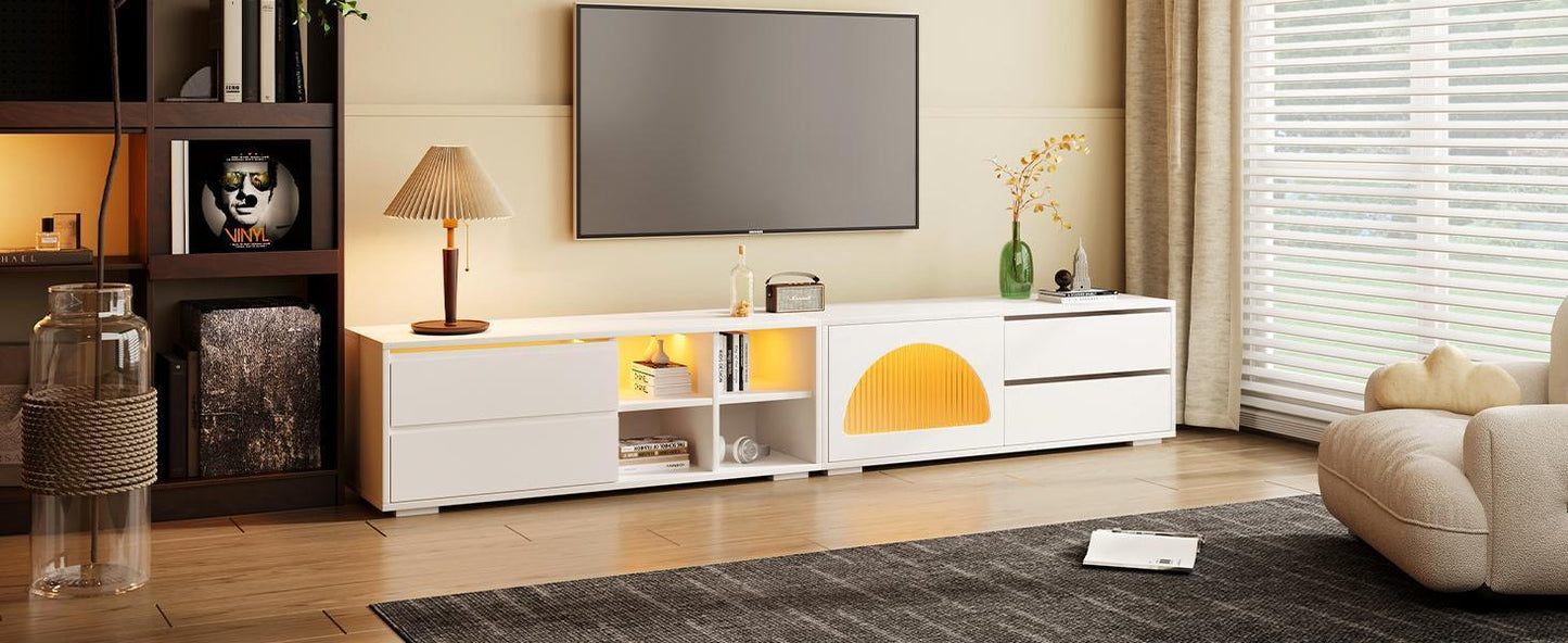 Amity Modern Velvet TV Stand