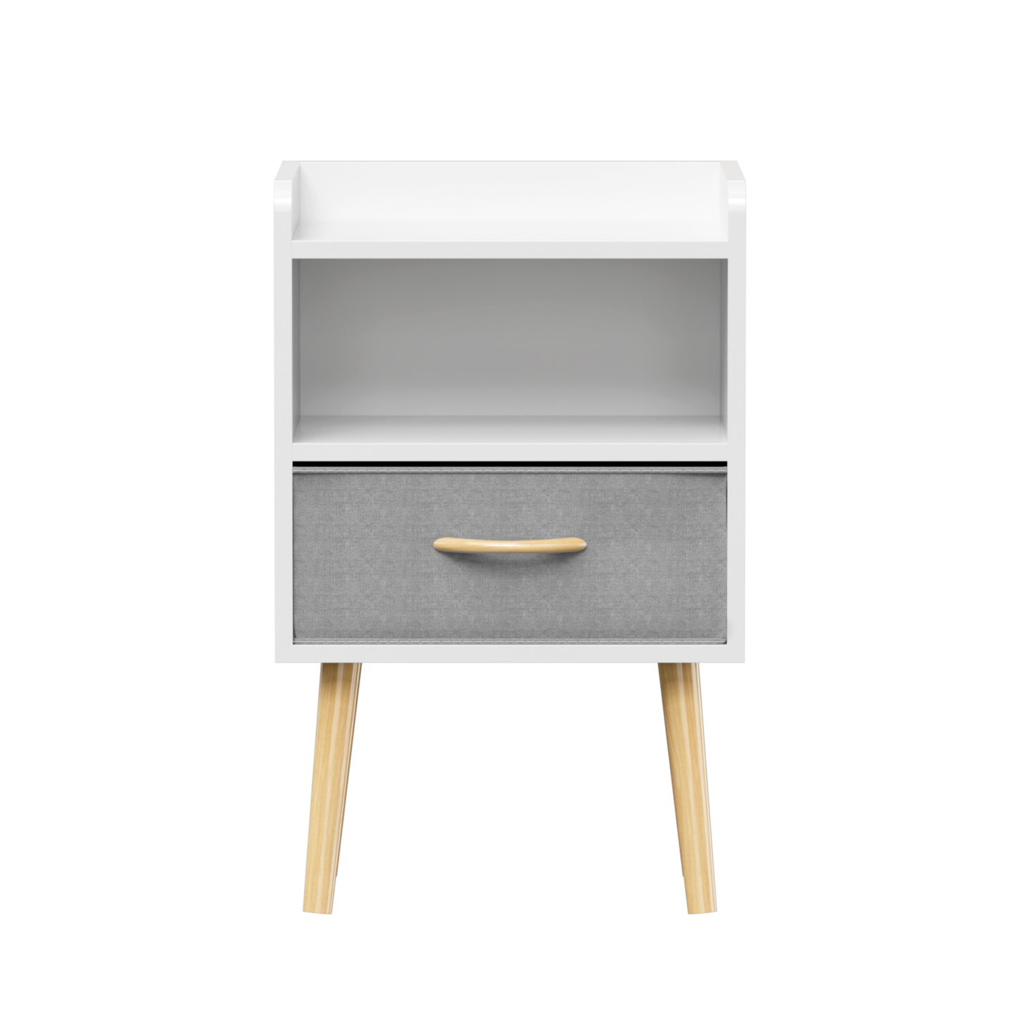 Jiron Contemporary Fabric Drawer Nightstand