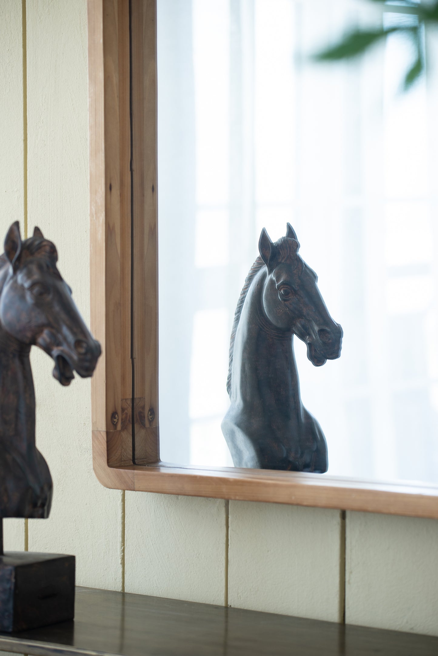 Kingsly Craftsman Farmhouse Wooden Mirror