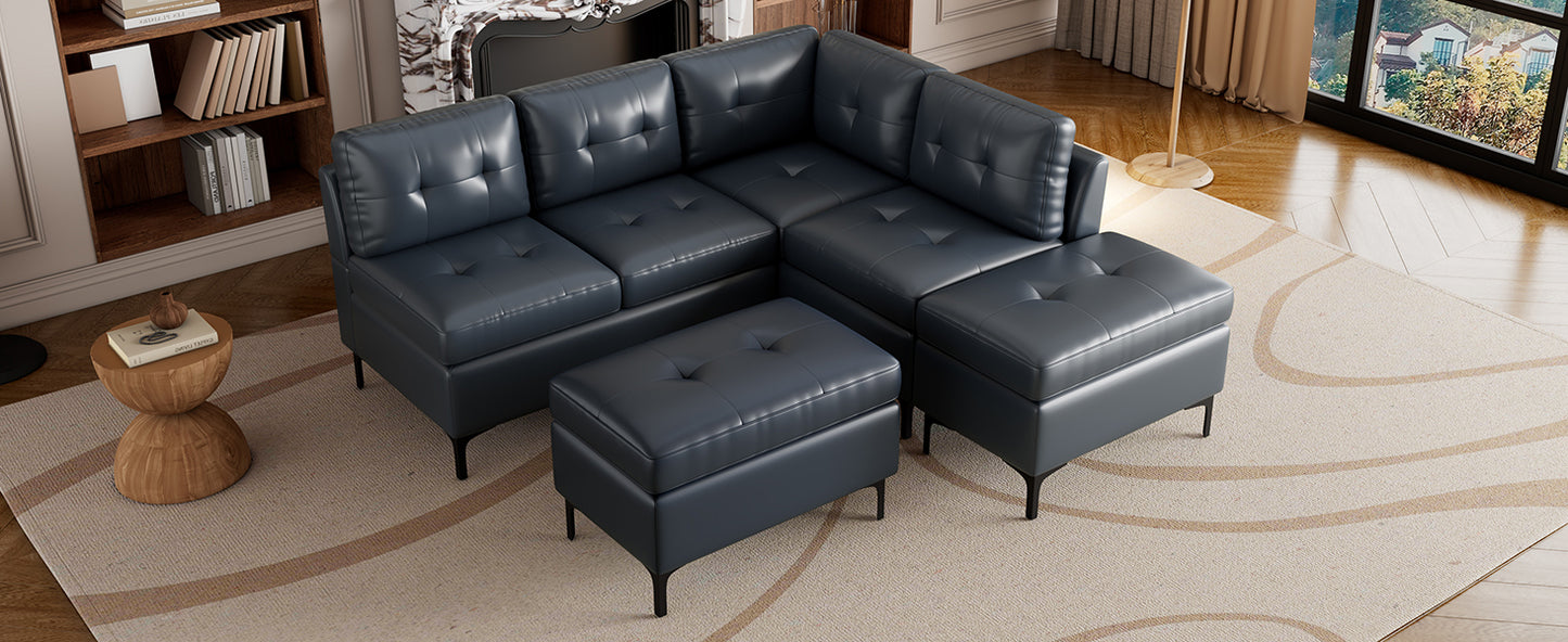 Sonoma Mid-Century L-Shaped Corner Sofa