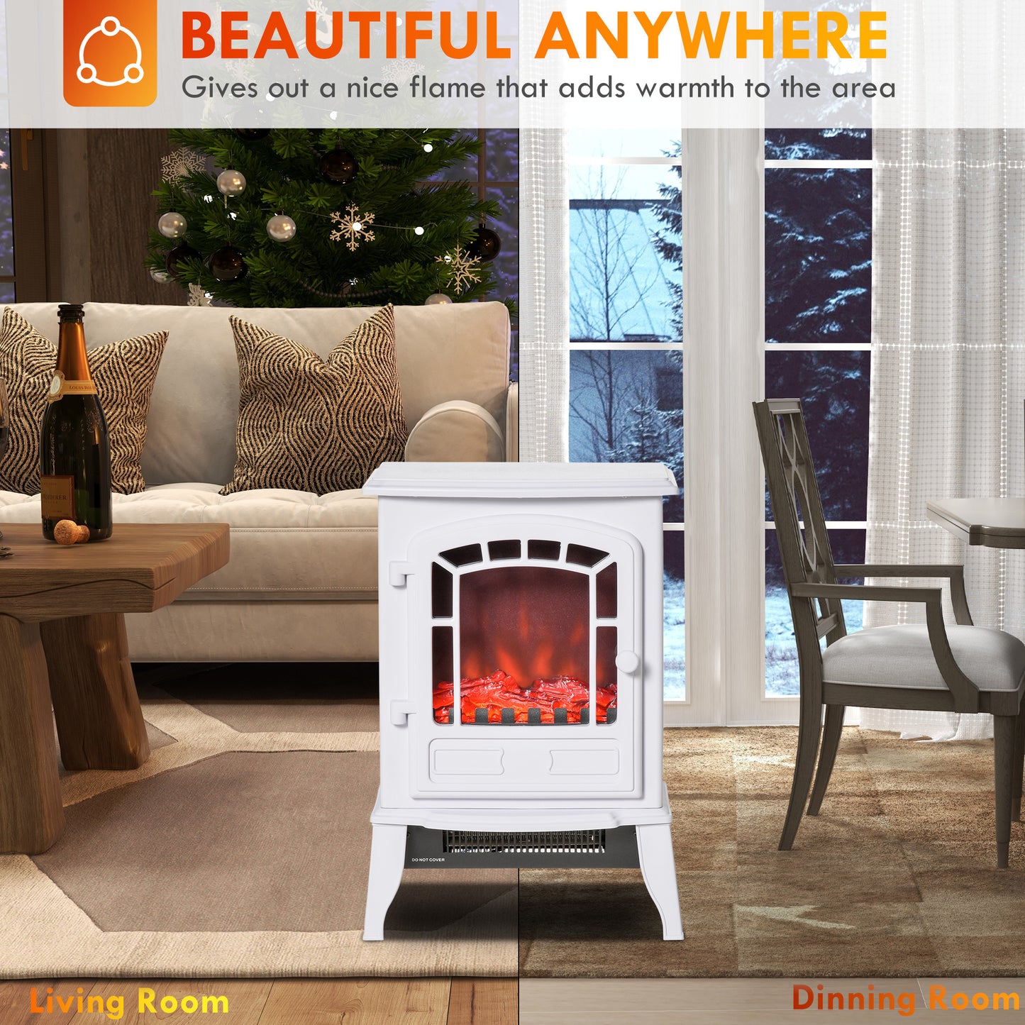 Healdsburg Traditional Hearth Electric Fireplace