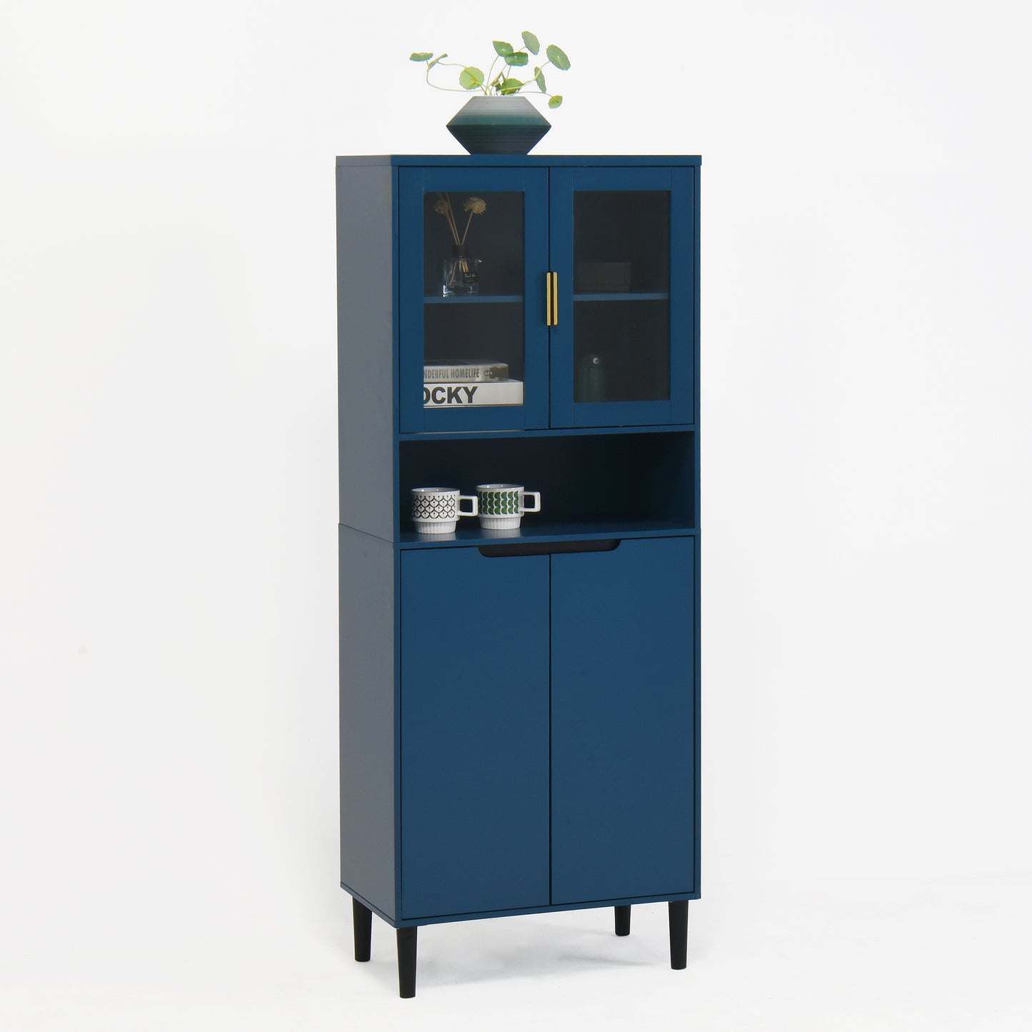 Irvington Contemporary Storage Bookcase