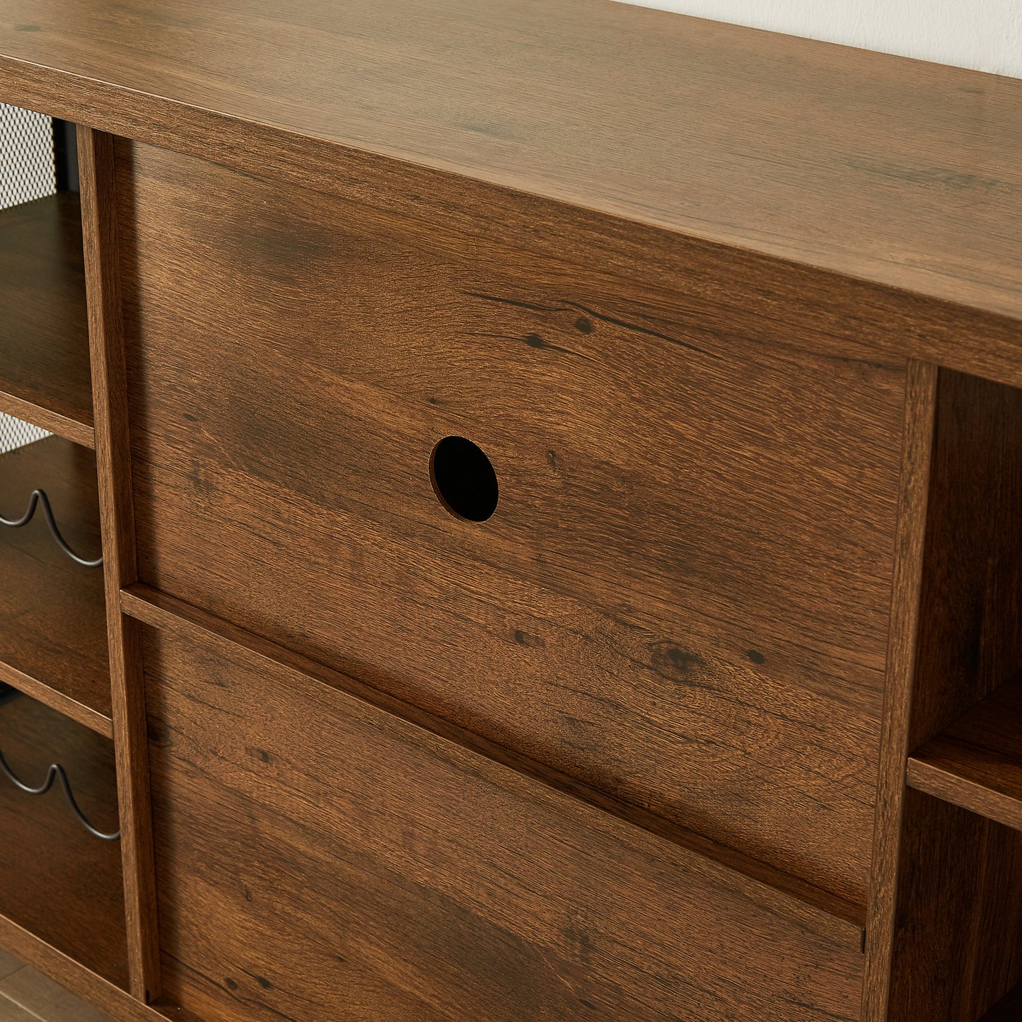 Calista Industrial Wine Bar Cabinet Sideboard