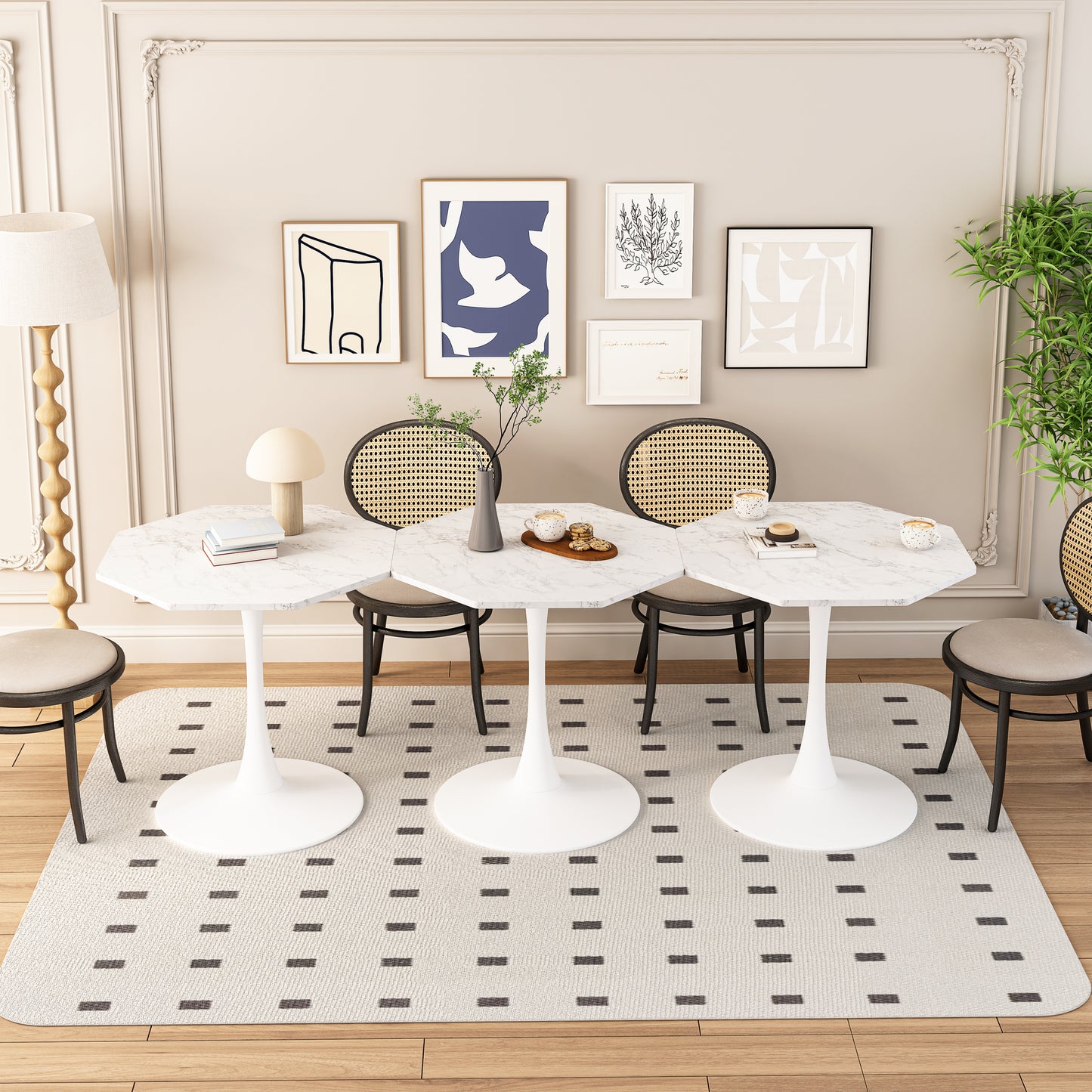 Amity Modern Velvet Dining Table