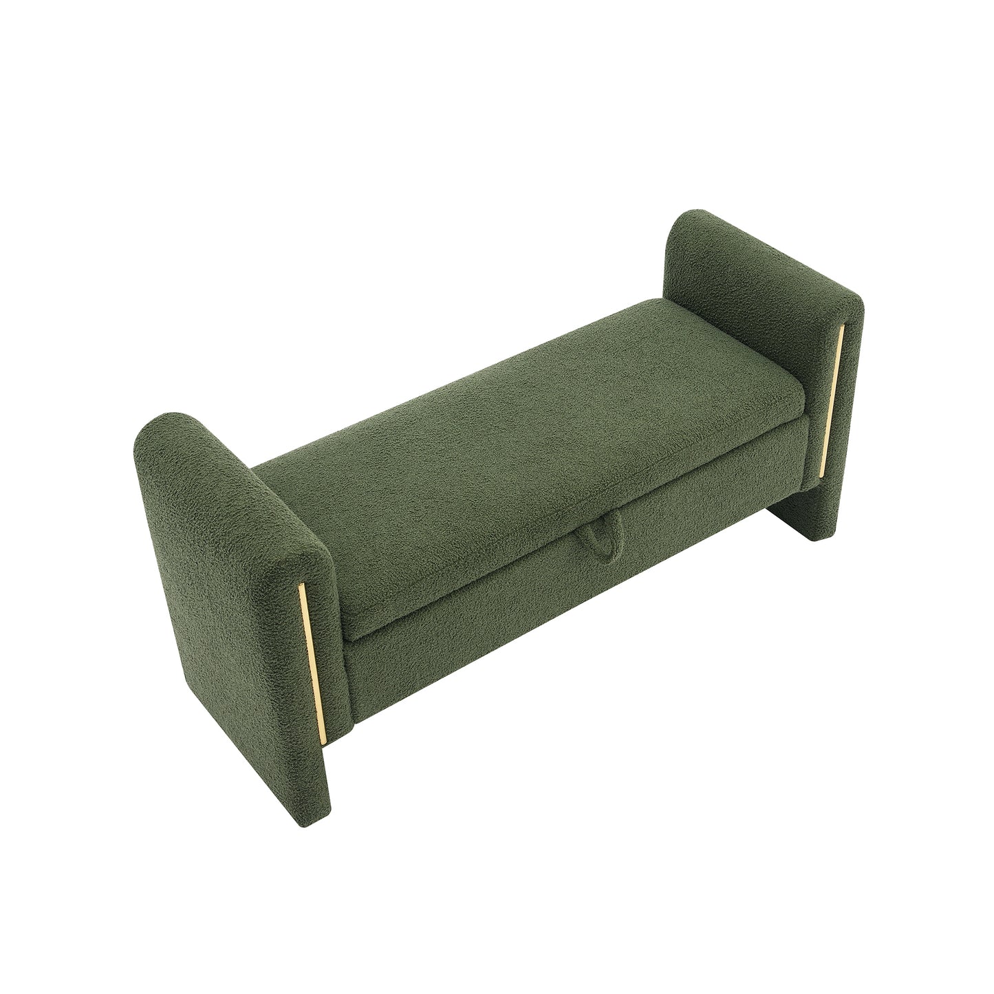 Silverleaf Modern Olive Storage Bench