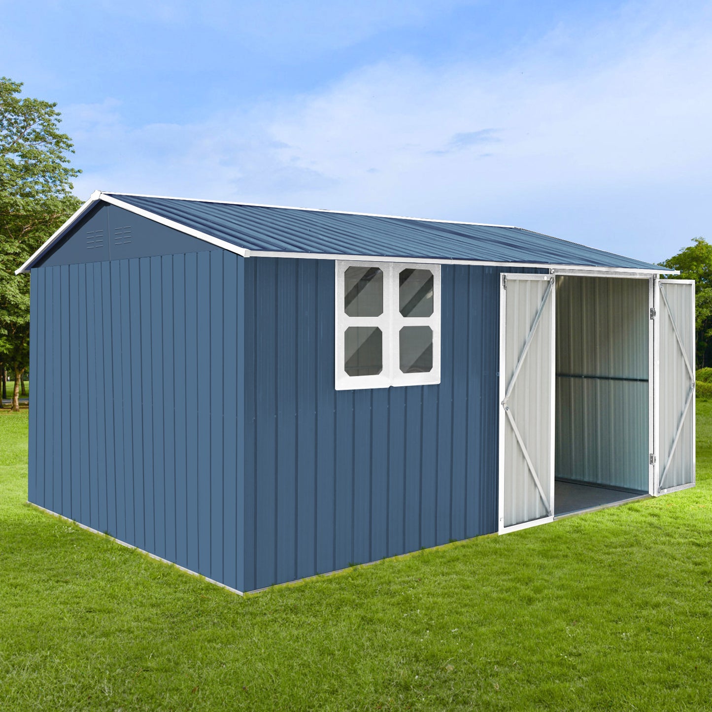Sonoma Industrial Metal Garden Shed