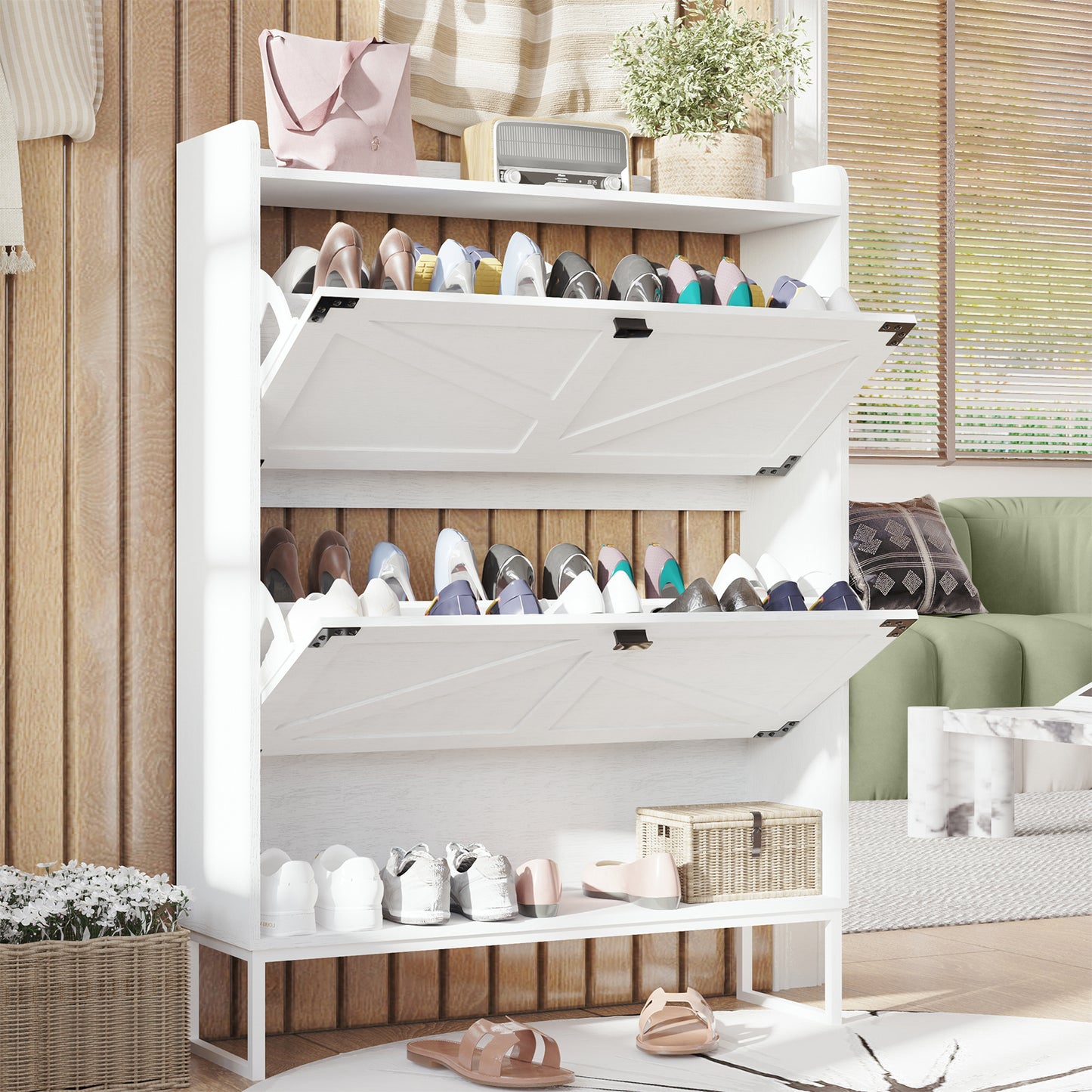 Sonoma Contemporary Shoe Storage Cabinet