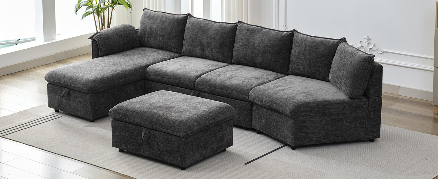 Sonoma Modern Pull-out Couch Sectional