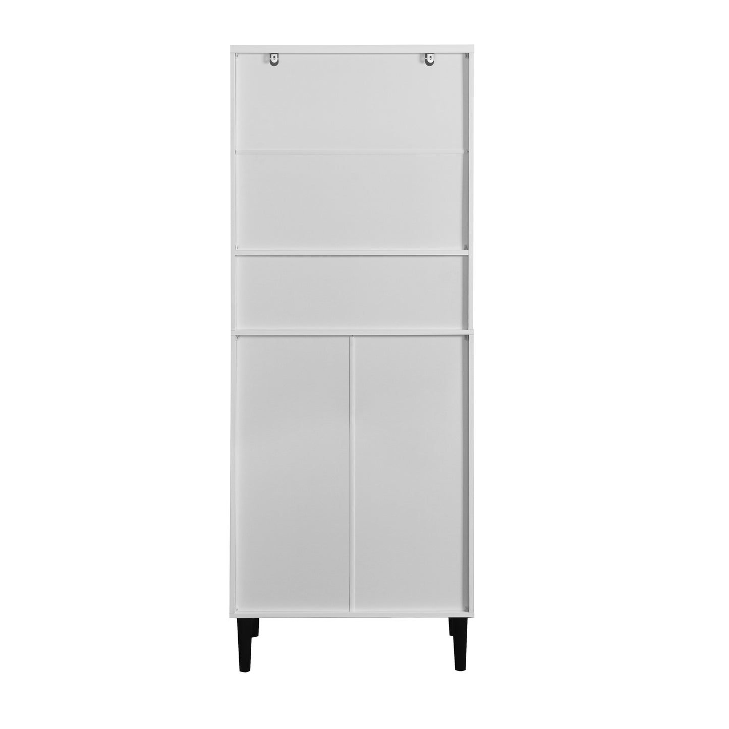 Calista Modern Tempered Glass Storage Cabinet