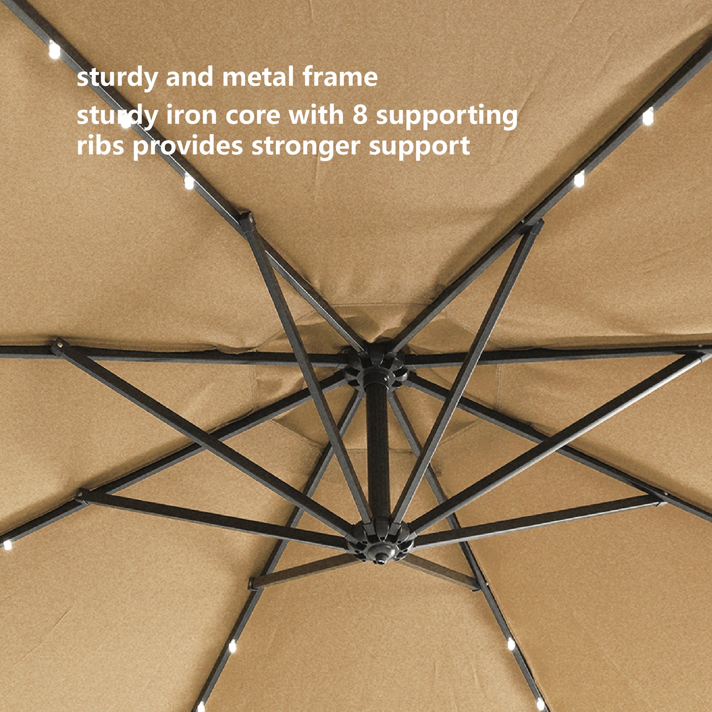 Lula Contemporary Solar Patio Umbrella