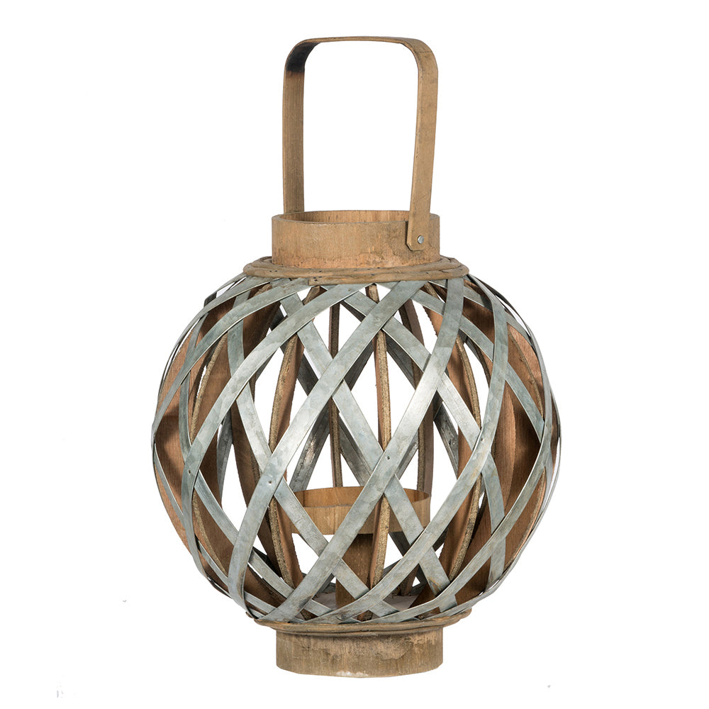 Lazzareschi Craftsman Wooden Lantern Decorative Light