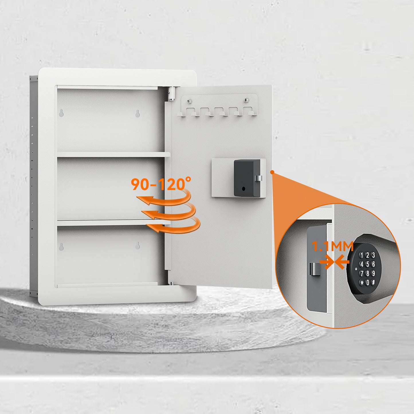 Westport Modern Digital Steel Wall Safe