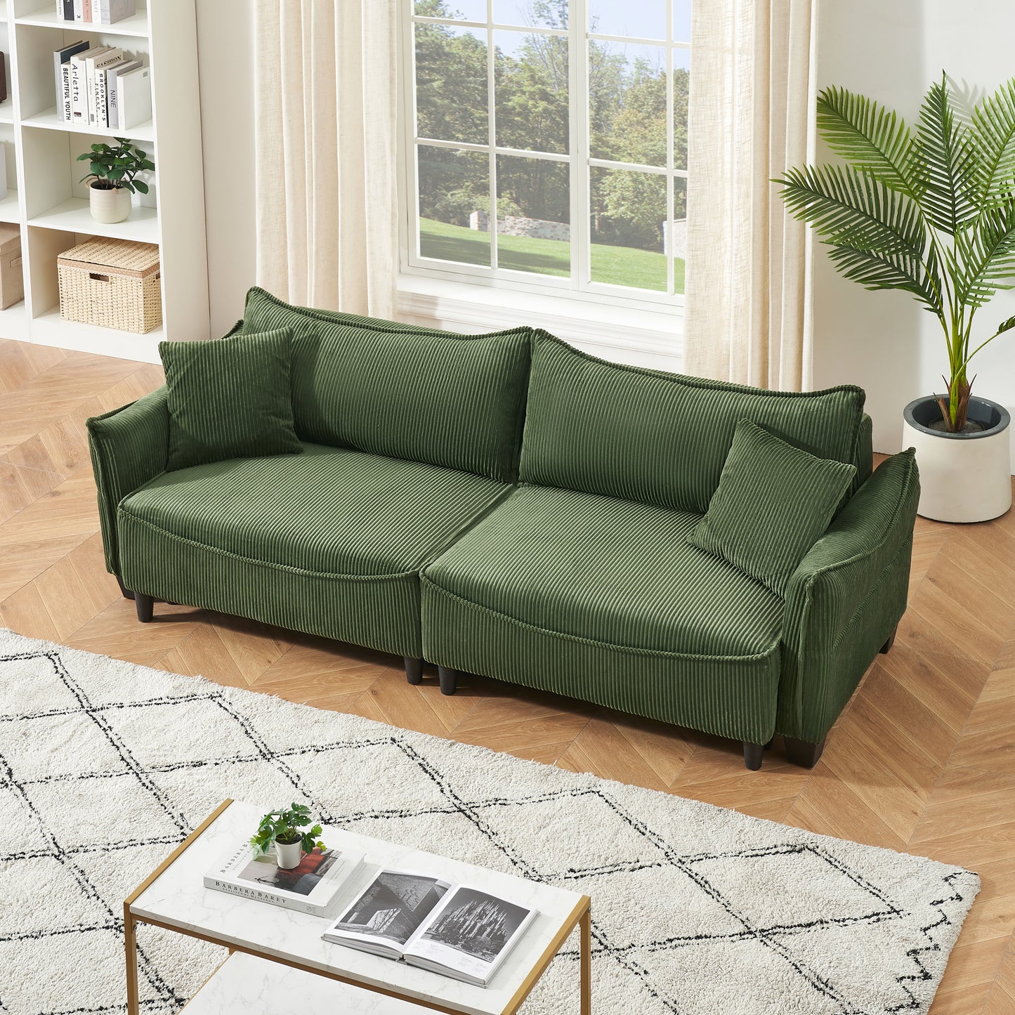 Napa Mid-Century Corduroy Sofa Bed