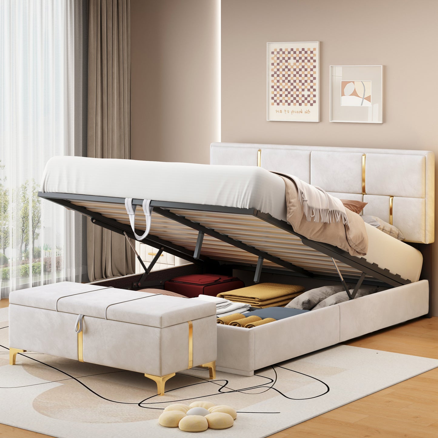 Lula Contemporary Storage Bedroom Set
