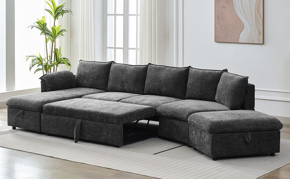 Sonoma Modern Pull-out Couch Sectional