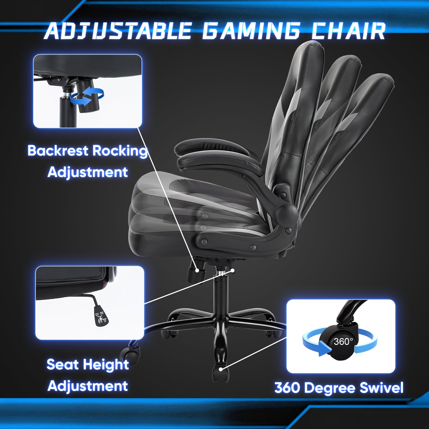 Lazzareschi Modern Lumbar Ergonomic Office Chair