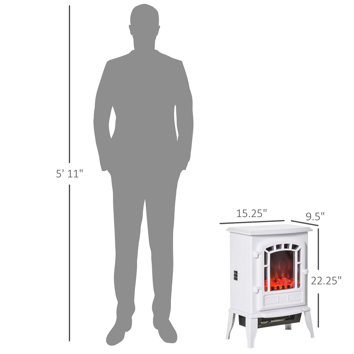 Healdsburg Traditional Hearth Electric Fireplace
