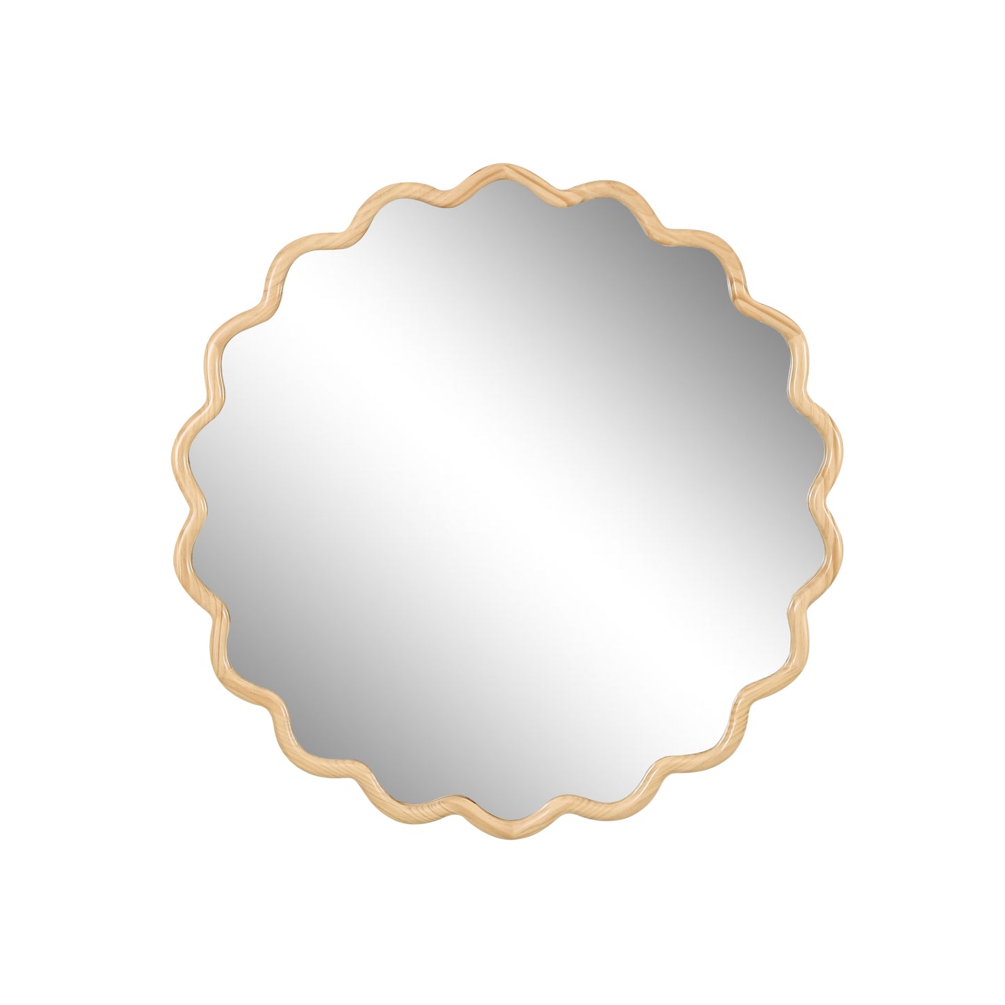 Napa Craftsman Wood Wavy Vanity Mirror