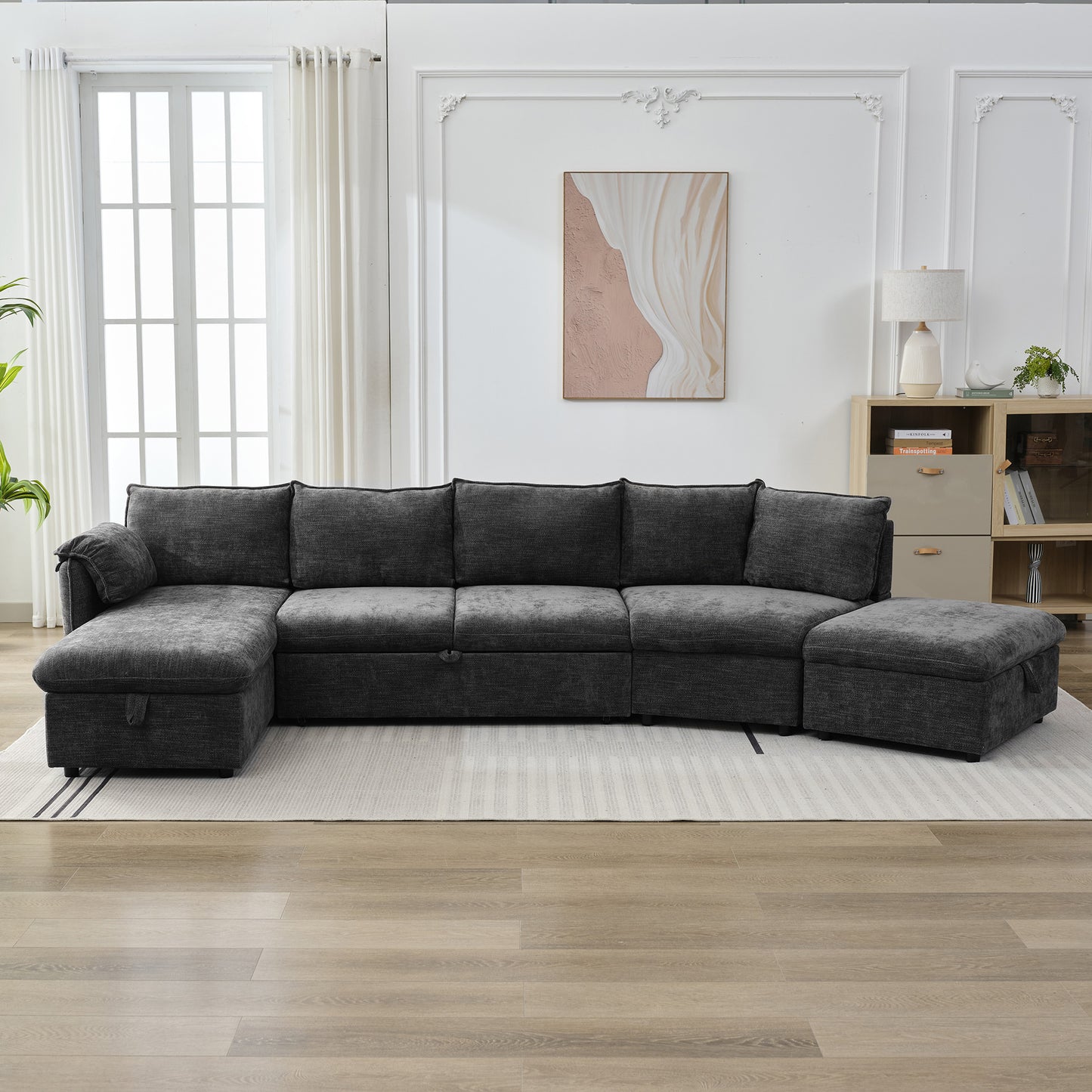 Sonoma Modern Pull-out Couch Sectional