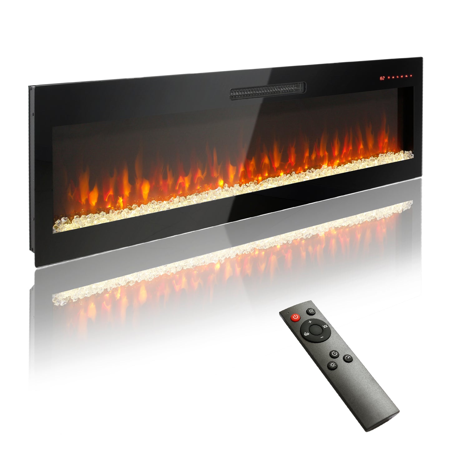 Jiron Modern Electric Wall Fireplace