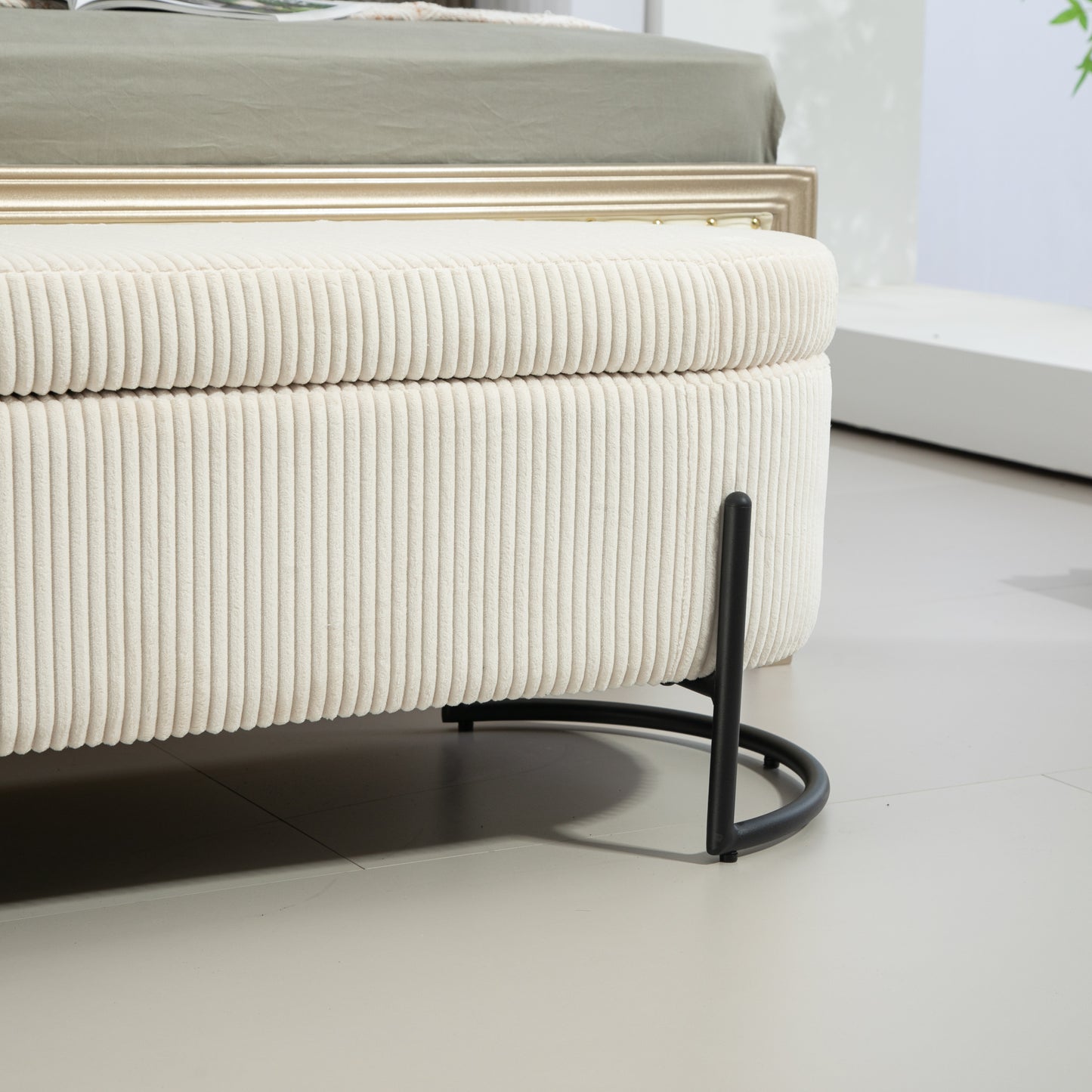 Lula Modern Upholstered Storage Ottoman