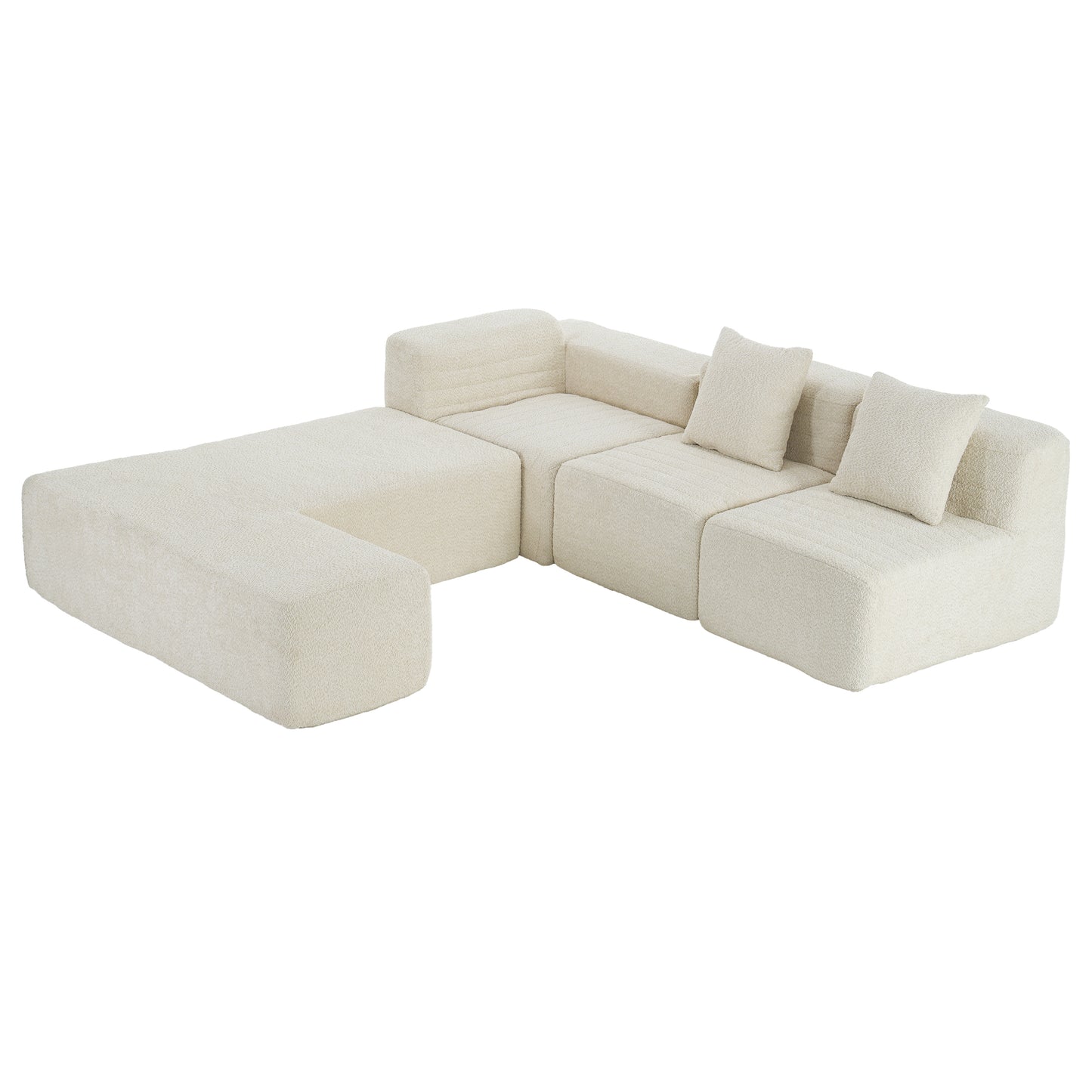 Luz Contemporary Sectional Sofa Set