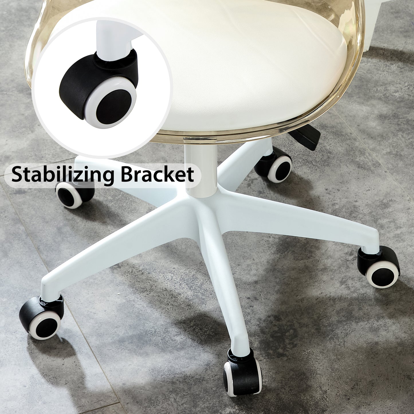 Luz Modern Amber Swivel Chair