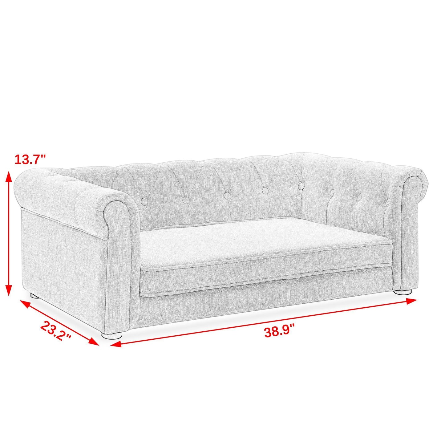 Centerville Modern Elevated Dog Sofa